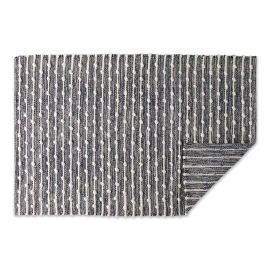 DII® French Blue Recycled Cotton Loop Rug, 2ft. x 3ft.